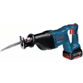Bosch Powertools GSA 18 V-Li Scie sabre sans fil 18V ( 060164J00B ) + Coffret de transport L-Boxx + 2 x Batteries 5,0Ah + Chargeur
