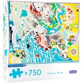 Muumi Puzzle Moominvalley (750 Pcs) Puzzle 750 Pieces Multicolore Enfants