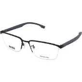 BOSS Lunettes de Vue 1543/F 57/17/150 MATTE BLACK Acier inoxydable homme 1543/F