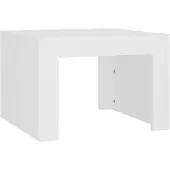 vidaXL Table basse blanche 50x50x35 cm Bois composite