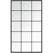 vidaXL Miroir mural noir 100x60 cm métal