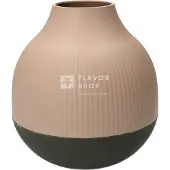 Point-Virgule Vase en fibre de bambou 18.1x19cm rose poudré/gris foncé