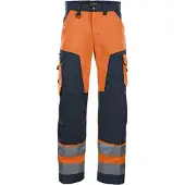 Blakläder Pantalon haute visibilité homme 1566 jaune, marine taille 28 (28)
