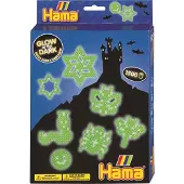 Hama Boite de perles Hama - Phosphorescent - 1500 perles à repasser - Loisirs créatifs