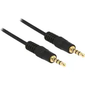 DeLOCK - Câble pour casque micro - mini jack 4 pôles mâle pour mini jack 4 pôles mâle - 2 m - blindé - noir