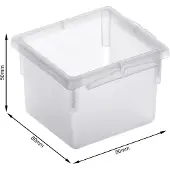 Rotho Organiseur de tiroir en plastique transparent