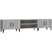 vidaXL Armoire TV Gris Sonoma 180x31,5x40 cm Bois composite