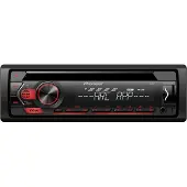 Pioneer DEH-S120UB - CD/MP3-Autoradio Rouge avec USB / AUX-IN