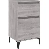 vidaXL Table de chevet sonoma gris 40x35x70 cm