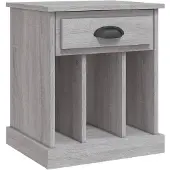 vidaXL Table de chevet sonoma gris 43x36x50 cm