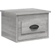 vidaXL Table de chevet murale sonoma gris 41,5x36x28 cm