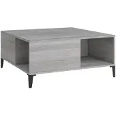 vidaXL Table basse Gris Sonoma 80x80x36,5 cm Bois composite