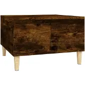 vidaXL Table basse chêne fumé 55x55x36,5 cm Bois composite
