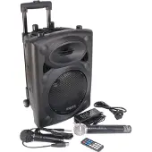 Ibiza Sound Port8VHF-BT Box PA Mobile Batterie Trolley interface Bluetooth USB-SD-MP3 200W RMS