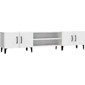 vidaXL Armoire TV blanche 180x31,5x40 cm Bois composite