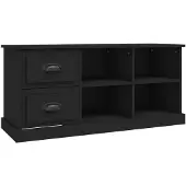 vidaXL Armoire TV noire 102x35,5x47,5 cm Bois composite