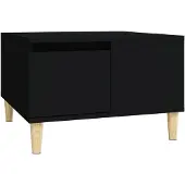 vidaXL Table basse noire 55x55x36,5 cm Bois composite