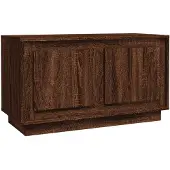vidaXL Armoire TV marron imitation chêne 80x35x45 cm Bois composite