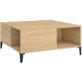 vidaXL Table basse en chêne Sonoma 80x80x36,5 cm Matériau dérivé du bois