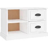 vidaXL Armoire TV blanche 73x35,5x47,5 cm Bois composite