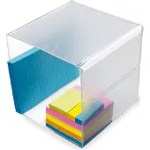 Deflecto Boîte d'organisation Cube (1x, 15.30 x 15.30 x 15.30 cm)