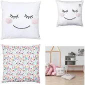 Home Deco Factory Coussins KIDOU - Blanc - 40x40 cm