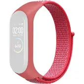 Cover-Discount Xiaomi Mi Band - Bracelet en nylon velcro rose (Nylon), Sangles de montre, Pink