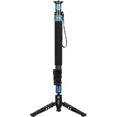 Sirui P-424FS Monopode de fibre de carbone 63 " Monopode professionnel pour les cameras monopodes legers avec pieds 4 sections 360 Panorama modu