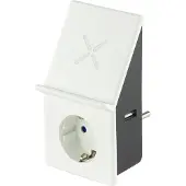 REV Wireless Charger Plug With Usb Blanc One Size / EU Plug 220V