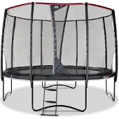 Exit PeakPro Trampoline ø305cm – Sur pieds – Rond – Trampoline de Jardin – pour Enfants – Noir