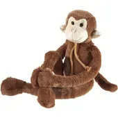 Heunec Peluche singe qui se balance, 45 cm