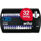 Wiha 41830 Jeu d'embouts XLSelector embout T de 25 mm Phillips - TORX - six pans - 31 pcs - 1/4"