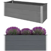 vidaXL Parterre de jardin surélevé WPC 150 x 50 x 54 cm Gris