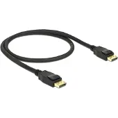 DeLOCK - Câble DisplayPort - DisplayPort (M) pour DisplayPort (M) - DisplayPort 1.2a - 50 cm - support 4K - noir