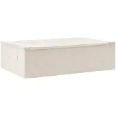 vidaXL Boîte de rangement en tissu 70x40x18 cm Crème