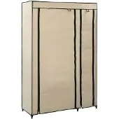 vidaXL Armoire pliante crème 110x45x175 cm Tissu