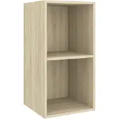 vidaXL Armoire TV murale chêne Sonoma 37x37x72 cm Bois composite