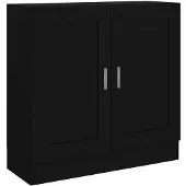 vidaXL Bibliothèque Noir 82,5x30,5x80 cm Bois d'ingénierie