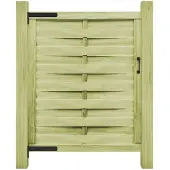 vidaXL Portillon Bois de pin imprégné 100x125 cm Vert