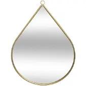 Atmosphera Miroir mural en métal en forme de Goutte 28 x 39 cm