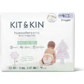 Kit & Kin Kks4nappiesft Couche Jetable Garçon/Fille 4 34 Pièces