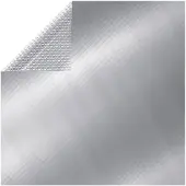vidaXL Couverture de piscine rectangulaire 1000x600 cm PE argenté