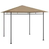 vidaXL gazebo 3x3x2,7 m Taupe 180 g/m²