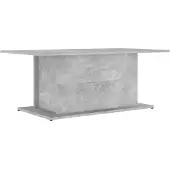 vidaXL Table basse gris béton 102x55,5x40 cm Bois composite