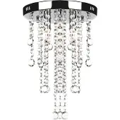 vidaXL Lampe à suspendre plafonnier noble avec perles de cristal transparentes