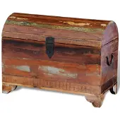 vidaXL Coffre de rangement Bois de récupération massif