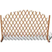 vidaXL Clôture en espalier bois massif 180x100 cm