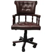 vidaXL Chaise de bureau pivotante Marron
