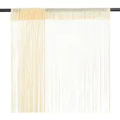 vidaXL Rideau en fils 2 pcs 140 x 250 cm Crème