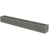 vidaXL Lit surélevé à gabion Acier galvanisé 450x50x50 cm